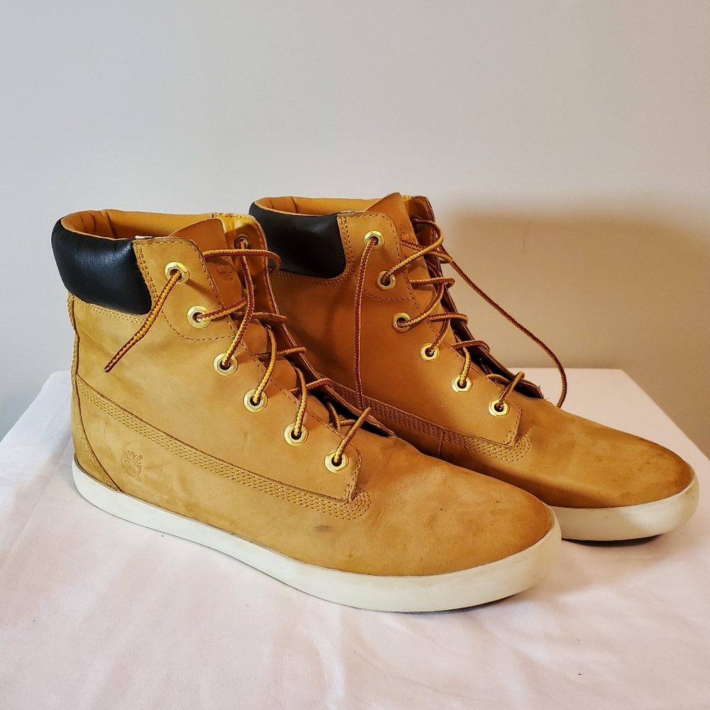 TIMBERLAND Women's Tan Nubuck Leather Work Boot Size 11 - Picture 2 of 14